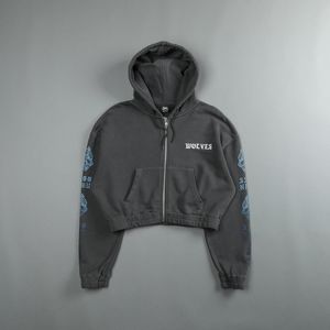 GUARDIAN "CHAMBERS" (CROPPED) ZIP HOODIE IN WOLF GRAY.  - NWT